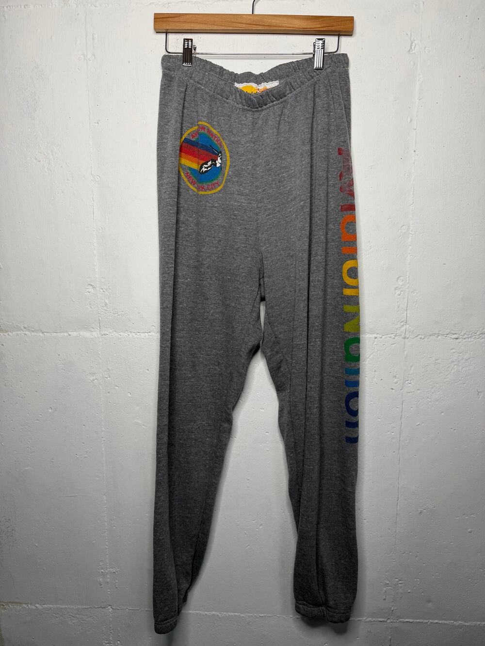 Aviator Nation Jogger Pants Womens Size L Large Gray